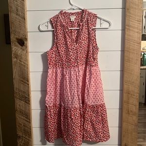 Crewcuts Girls’ Tiered Ruffle-trip Dress Floral L 10 11